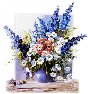 Tranh sơn dầu lục bình hoa