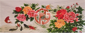 Tranh hoa mẫu đơn