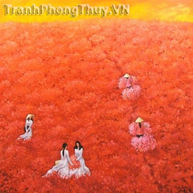 Tranh sơn dầu - Tranh phố hoa