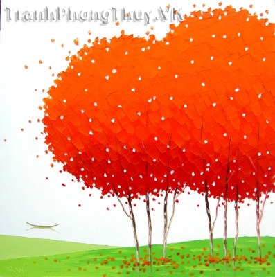 Tranh sơn dầu - Tranh phố hoa