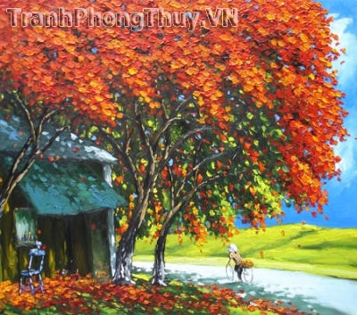 Tranh sơn dầu - Tranh phố hoa