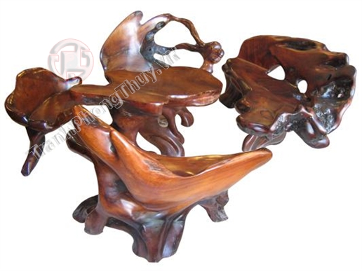 Bộ bàn ghế gốc cây