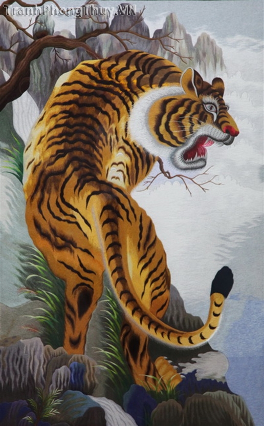 Tranh phong thủy Tranh con hổ