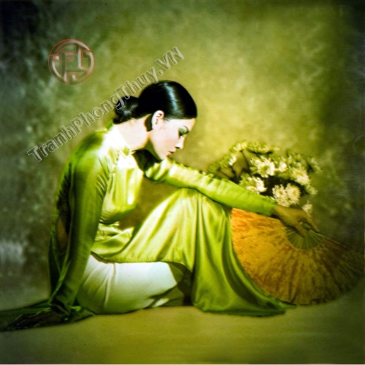 Tranh sơn dầu đẹp thiếu nữ