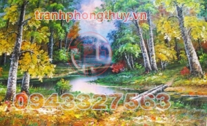Tranh phòng khách - Hàng cây mùa thu