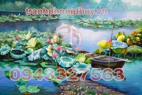 Tranh ao sen