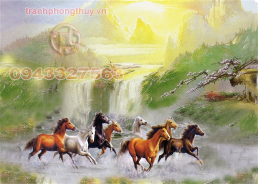 Tranh phong thủy Mã đáo thành công