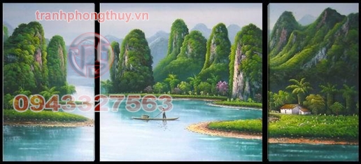 Tranh sơn thủy hữu tình 03