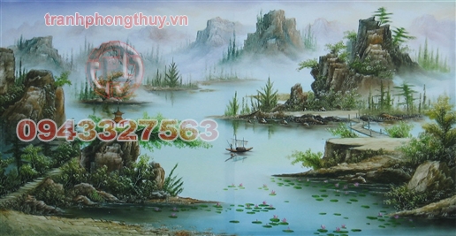 Tranh sơn thủy hữu tình 02