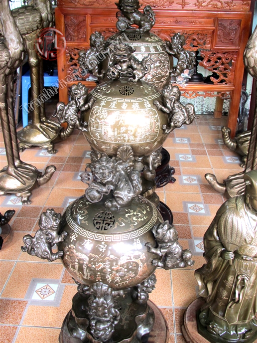 Bộ đỉnh đồng, lư hương 