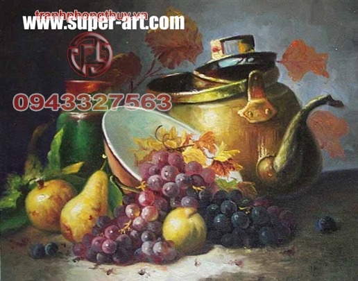 Tranh hoa quả phòng ăn