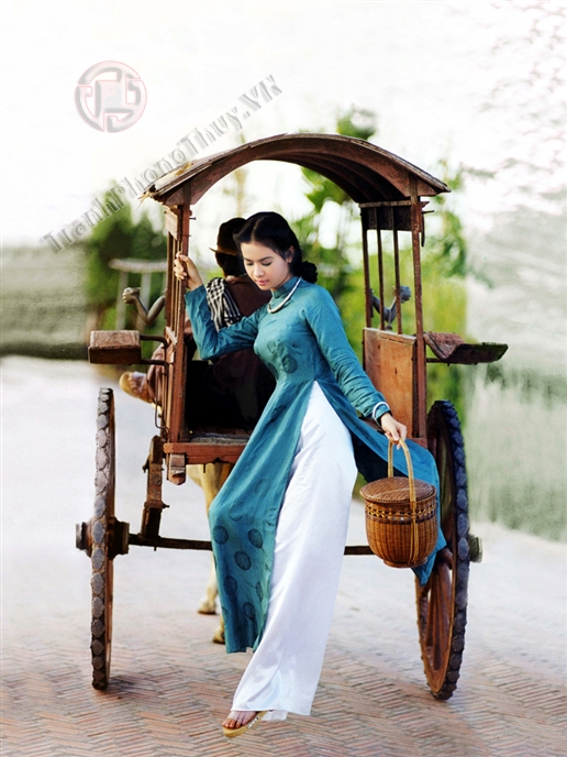 Tranh sơn dầu đẹp thiếu nữ 